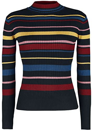 Voodoo Vixen Leah Turtle Neck Sweater Frauen Strickpullover Multicolor XL von Voodoo Vixen
