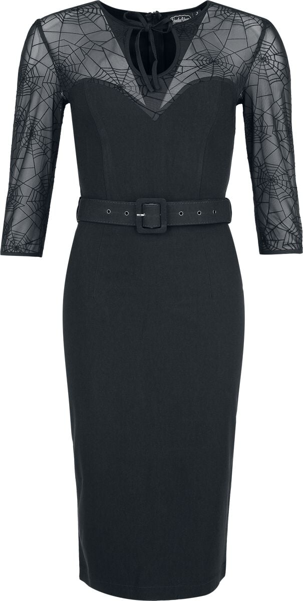 Voodoo Vixen Spider Web Lace Pencil Dress Mittellanges Kleid schwarz in L Voodoo Vixen Spider Web Lace Pencil Dress Mittellanges Kleid schwarz in L von Voodoo Vixen