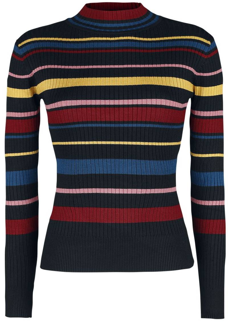 Voodoo Vixen Strickpullover - Leah Turtle Neck Sweater - S bis XXL - für Damen - Größe XXL - multicolor von Voodoo Vixen