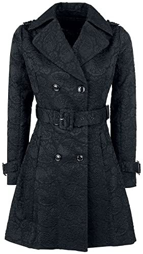 Voodoo Vixen Susan Coat Frauen Kurzmantel schwarz L von Voodoo Vixen