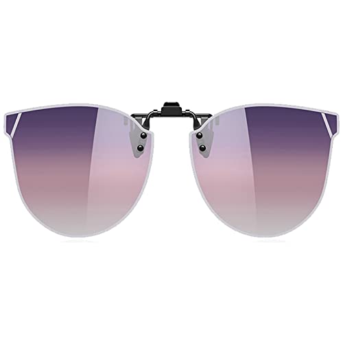 Damen Sonnenbrille Sonnenbrille, Stilvolles Vintage Sonnenbrille Zum Aufstecken mit UV400 Schutz, Mode Clip on Sonnenbrille Geeignet für Frauen und Männer C1 von Voolga