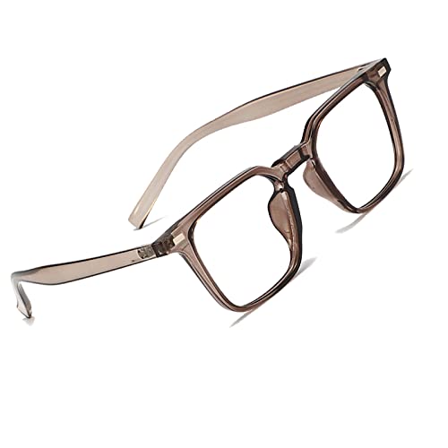 Voolga Blaulichtfilter Brille Damen Strahlenschutz Ohne Stärke Blaulichtfilter Brille Anti Müdigkeit Für Computer/Smartphones/Tablets Brille mit Federscharnier C29 von Voolga