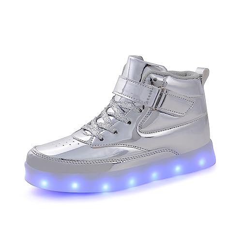 Voovix Unisex LED Schuhe Leuchtschuhe High Top für Damen Herren von Voovix