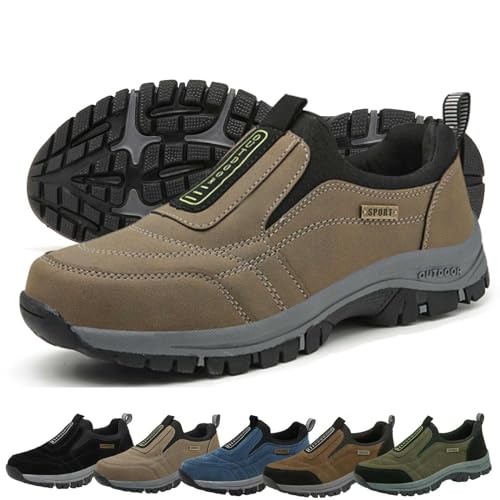 Hatme Shoes, Hatme Schuhe, Hatme Wanderschuhe, Hatme Orthopädische Wanderschuhe, Hatme Herrenschuhe, Orthopädische Schuhe Herren, Orthopädische Wanderschuhe Herren (42,Khaki) von Vopetroy