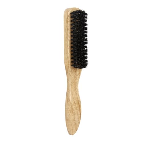 Voragrl Bürste zum Glätten der Haare, Barber Bartbürste, für Damen und Herren, Haarbürste, Bartbürste, Gelb von Voragrl