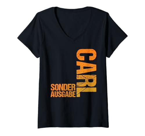 Damen Carl T-Shirt mit V-Ausschnitt von Vorname Carl