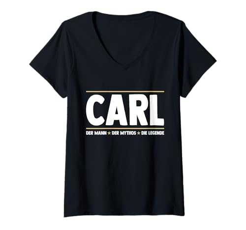 Damen Carl T-Shirt mit V-Ausschnitt Damen Carl T-Shirt mit V-Ausschnitt von Vorname Carl