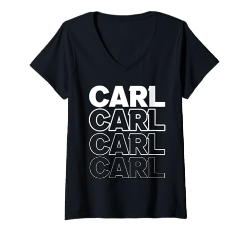 Damen Carl T-Shirt mit V-Ausschnitt von Vorname Carl