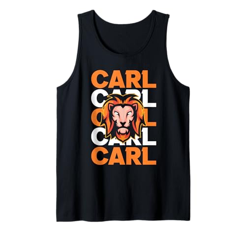 Herren Löwe Carl Tank Top von Vorname Carl