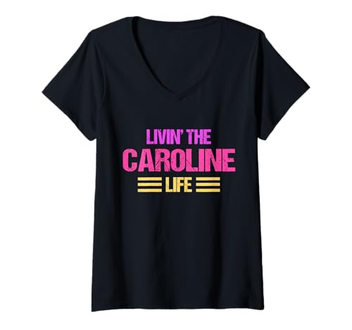 Damen Caroline T-Shirt mit V-Ausschnitt Damen Caroline T-Shirt mit V-Ausschnitt von Vorname Caroline