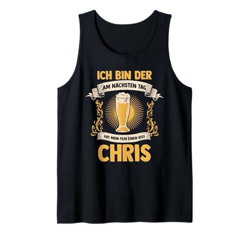 Herren Bier Bierliebhaber Saufen Feiern Chris Tank Top Herren Bier Bierliebhaber Saufen Feiern Chris Tank Top von Vorname Christian Christopher Chris