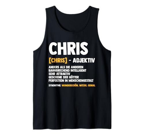 Herren Chris Christopher Christian Tank Top von Vorname Christian Christopher Chris