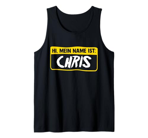 Herren Chris Christopher Christian Tank Top von Vorname Christian Christopher Chris