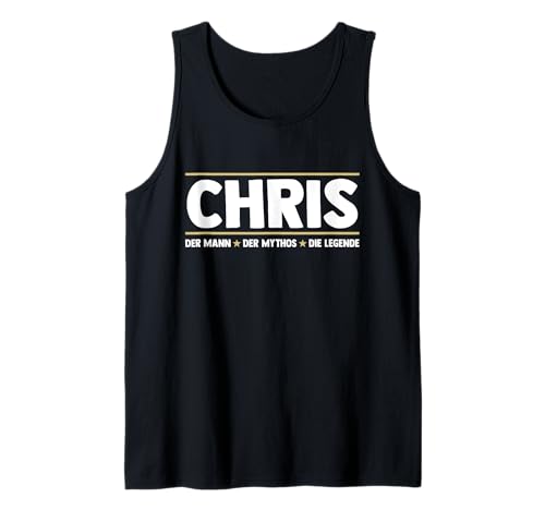 Herren Chris Christopher Christian Tank Top von Vorname Christian Christopher Chris