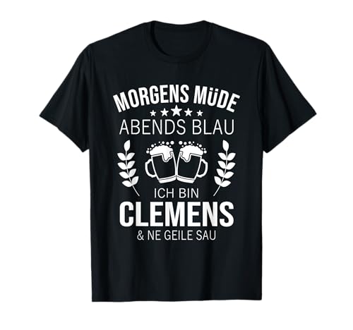 Herren Clemens Name Geschenk-Idee Geburtstag Lustiger Spruch T-Shirt Herren Clemens Name Geschenk-Idee Geburtstag Lustiger Spruch T-Shirt von Vorname Clemens Geschenk Namensgeschenk Spruch