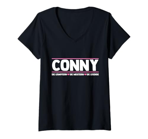Damen Conny T-Shirt mit V-Ausschnitt Damen Conny T-Shirt mit V-Ausschnitt von Vorname Conny
