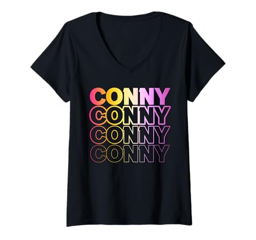 Damen Conny T-Shirt mit V-Ausschnitt von Vorname Conny