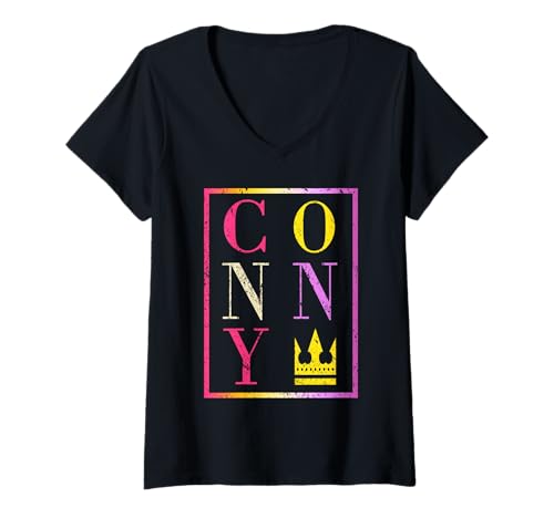 Damen Conny T-Shirt mit V-Ausschnitt Damen Conny T-Shirt mit V-Ausschnitt von Vorname Conny
