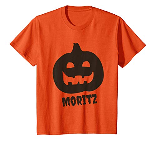 Kinder Halloween Moritz Name Jungen T-Shirt von Vorname Halloween Geschenk