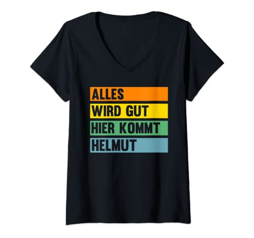 Damen Helmut T-Shirt mit V-Ausschnitt Damen Helmut T-Shirt mit V-Ausschnitt von Vorname Helmut