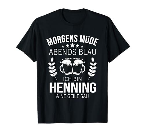 Herren Henning Name Geschenk-Idee Geburtstag Lustiger Spruch T-Shirt Herren Henning Name Geschenk-Idee Geburtstag Lustiger Spruch T-Shirt von Vorname Henning Geschenk Namensgeschenk Spruch