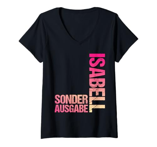 Damen Isabell T-Shirt mit V-Ausschnitt Damen Isabell T-Shirt mit V-Ausschnitt von Vorname Isabell