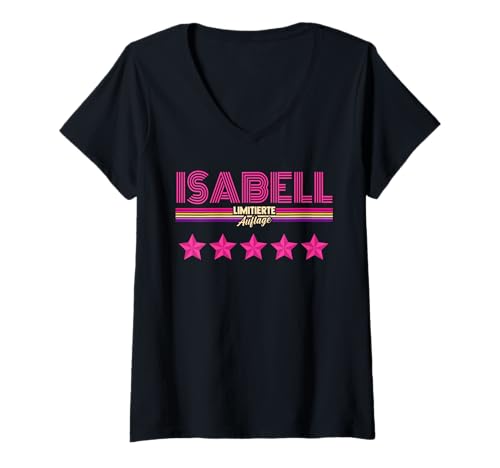Damen Isabell T-Shirt mit V-Ausschnitt Damen Isabell T-Shirt mit V-Ausschnitt von Vorname Isabell