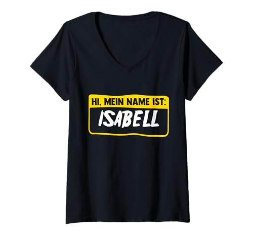 Damen Isabell T-Shirt mit V-Ausschnitt Damen Isabell T-Shirt mit V-Ausschnitt von Vorname Isabell