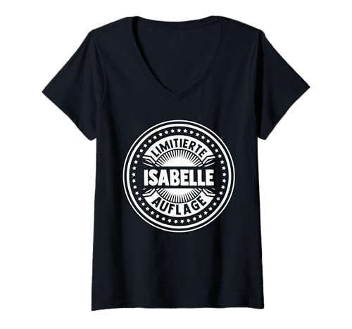 Damen Isabelle T-Shirt mit V-Ausschnitt Damen Isabelle T-Shirt mit V-Ausschnitt von Vorname Isabelle