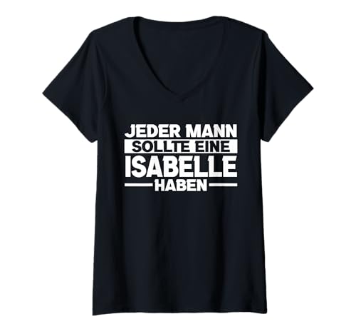 Damen Isabelle T-Shirt mit V-Ausschnitt Damen Isabelle T-Shirt mit V-Ausschnitt von Vorname Isabelle