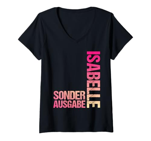 Damen Isabelle T-Shirt mit V-Ausschnitt Damen Isabelle T-Shirt mit V-Ausschnitt von Vorname Isabelle