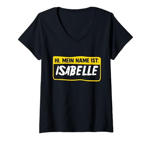Damen Isabelle T-Shirt mit V-Ausschnitt Damen Isabelle T-Shirt mit V-Ausschnitt von Vorname Isabelle