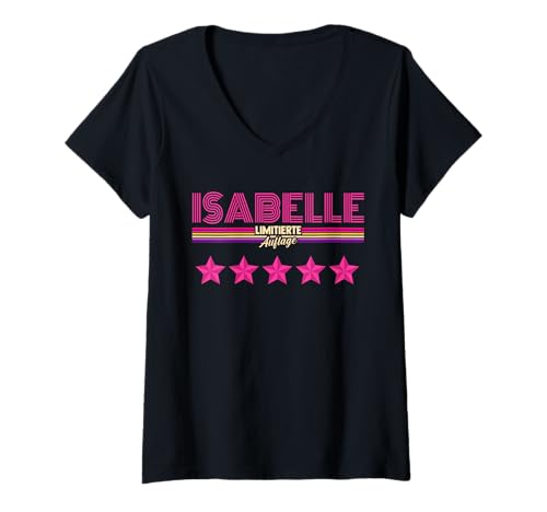 Damen Isabelle T-Shirt mit V-Ausschnitt Damen Isabelle T-Shirt mit V-Ausschnitt von Vorname Isabelle