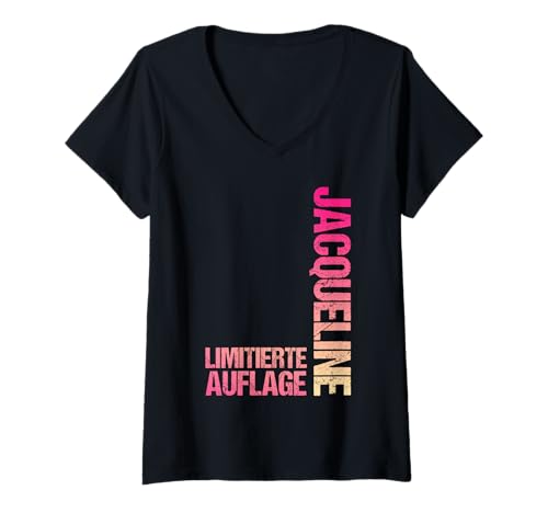 Damen Jacqueline T-Shirt mit V-Ausschnitt von Vorname Jacqueline