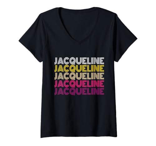 Damen Jacqueline T-Shirt mit V-Ausschnitt von Vorname Jacqueline