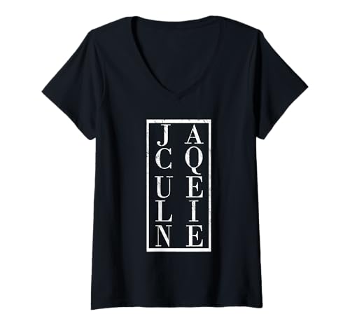 Damen Jacqueline T-Shirt mit V-Ausschnitt von Vorname Jacqueline