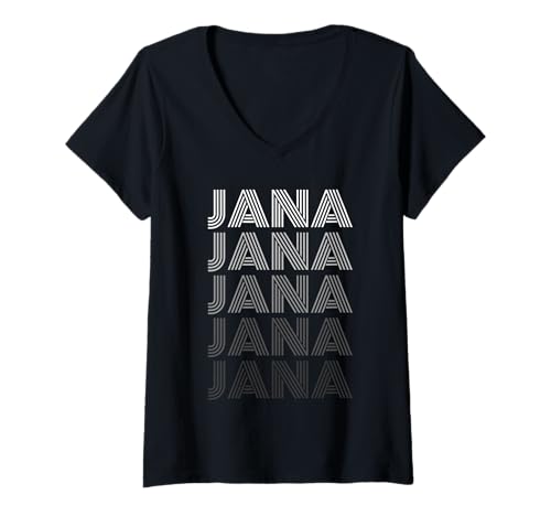 Damen Jana T-Shirt mit V-Ausschnitt von Vorname Jana