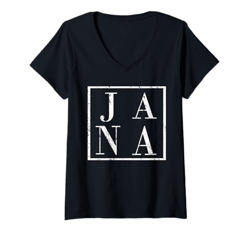 Damen Jana T-Shirt mit V-Ausschnitt von Vorname Jana