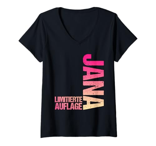 Damen Jana T-Shirt mit V-Ausschnitt von Vorname Jana