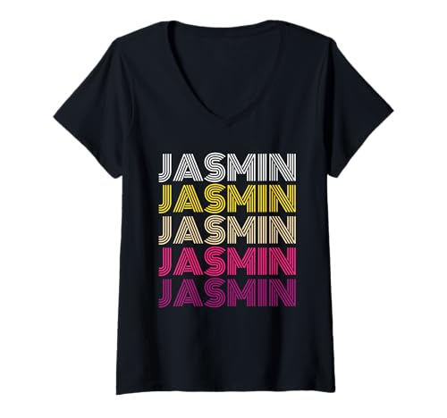Damen Jasmin T-Shirt mit V-Ausschnitt Damen Jasmin T-Shirt mit V-Ausschnitt von Vorname Jasmin