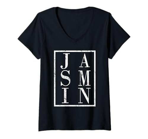 Damen Jasmin T-Shirt mit V-Ausschnitt Damen Jasmin T-Shirt mit V-Ausschnitt von Vorname Jasmin