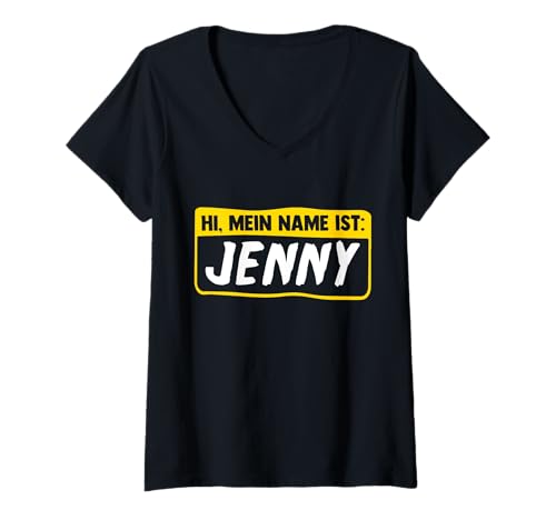 Damen Jenny T-Shirt mit V-Ausschnitt Damen Jenny T-Shirt mit V-Ausschnitt von Vorname Jennifer Jenny