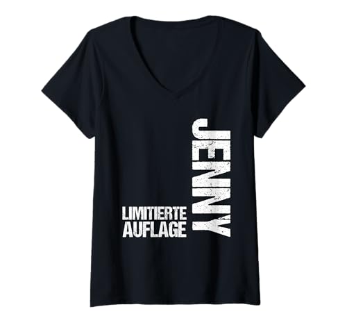 Damen Jenny T-Shirt mit V-Ausschnitt Damen Jenny T-Shirt mit V-Ausschnitt von Vorname Jennifer Jenny