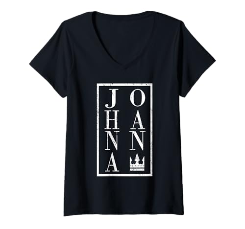 Damen Johanna T-Shirt mit V-Ausschnitt von Vorname Johanna