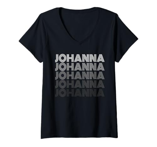 Damen Johanna T-Shirt mit V-Ausschnitt von Vorname Johanna