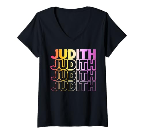 Damen Judith T-Shirt mit V-Ausschnitt Damen Judith T-Shirt mit V-Ausschnitt von Vorname Judith