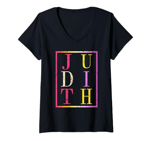 Damen Judith T-Shirt mit V-Ausschnitt Damen Judith T-Shirt mit V-Ausschnitt von Vorname Judith