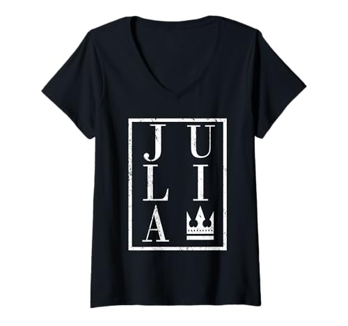 Damen Julia T-Shirt mit V-Ausschnitt Damen Julia T-Shirt mit V-Ausschnitt von Vorname Julia