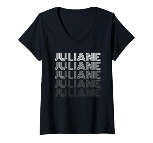 Damen Juliane T-Shirt mit V-Ausschnitt von Vorname Juliane