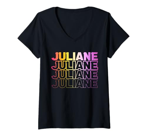 Damen Juliane T-Shirt mit V-Ausschnitt Damen Juliane T-Shirt mit V-Ausschnitt von Vorname Juliane